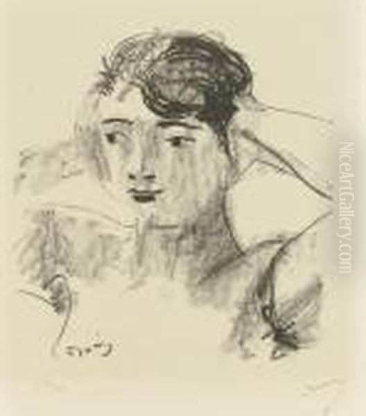 [femme, Les Mains Derriere] Oil Painting by Andre Derain