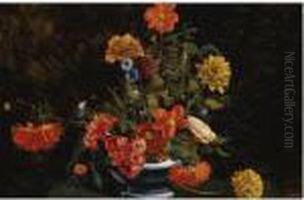Vase De Fleurs Oil Painting by Andre Derain