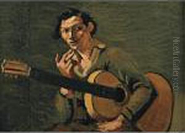 Le Guitariste Oil Painting by Andre Derain