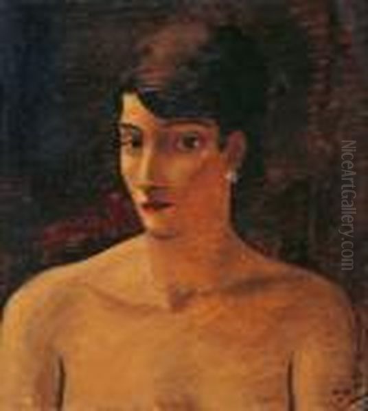 Portrait De Madame Guillaume Oil Painting by Andre Derain