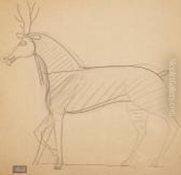 Le Cerf Oil Painting by Andre Derain