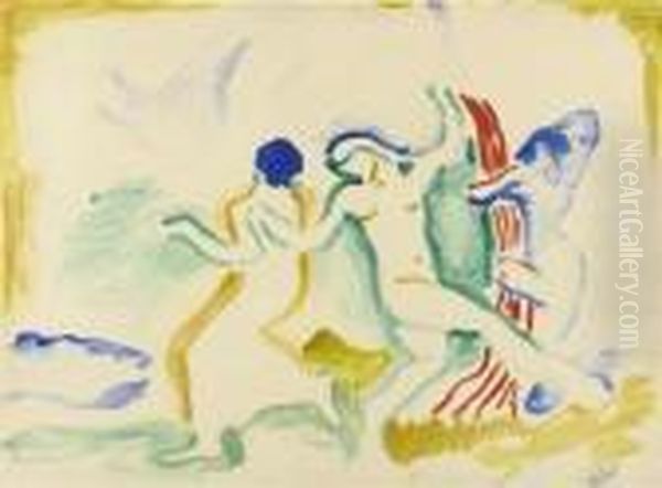 La Danse. Circa 1906. Oil Painting by Andre Derain