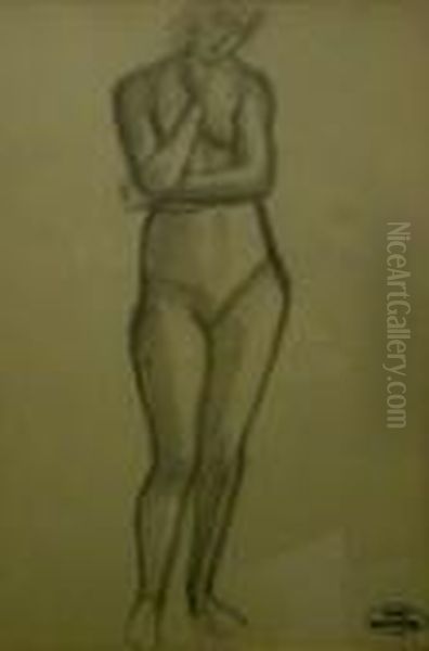 Etude De Nu Debout Oil Painting by Andre Derain