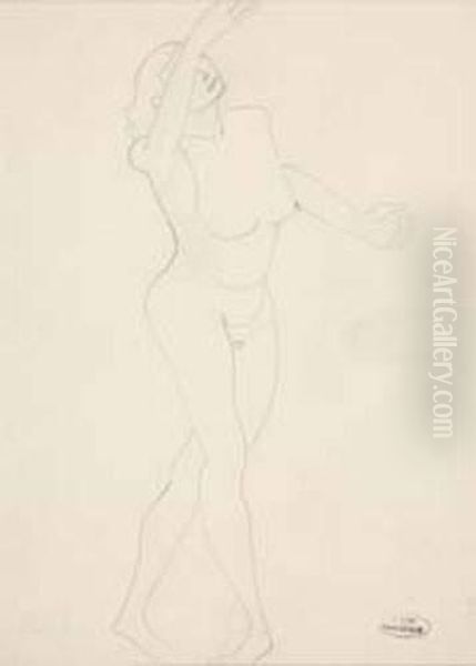 Danseuse Nue Oil Painting by Andre Derain