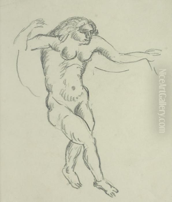 Etude De Danseuse Oil Painting by Andre Derain