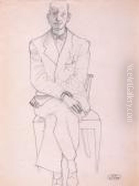 Portrait De Boris Kochno Oil Painting by Andre Derain