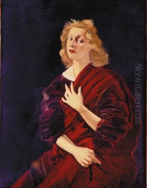 Portrait De Lady Abdy, 1936-1938 Oil Painting by Andre Derain