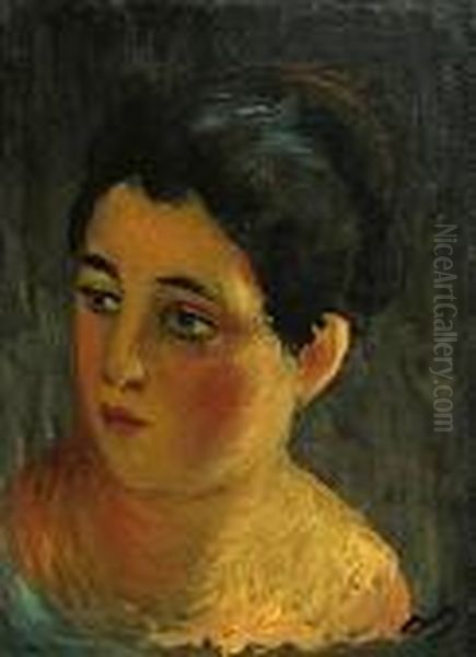 Portrait De Femme, Circa 1930 Oil Painting by Andre Derain