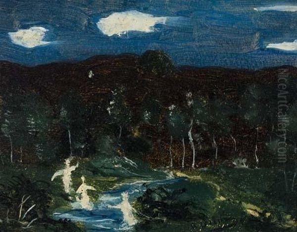 Nymphes Dans La Riviere Oil Painting by Andre Derain