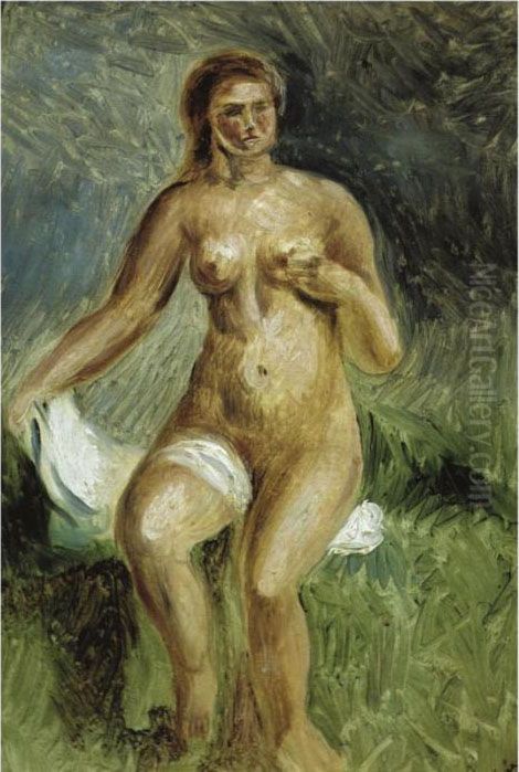 Nu Assis Oil Painting by Andre Derain