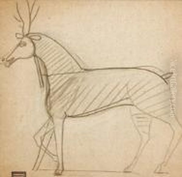 Le Cerf Oil Painting by Andre Derain