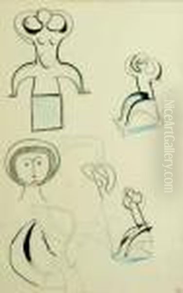 Etudes De Figures Oil Painting by Andre Derain