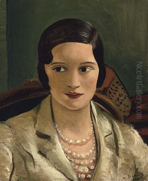 Portrait De Femme Au Collier Oil Painting by Andre Derain