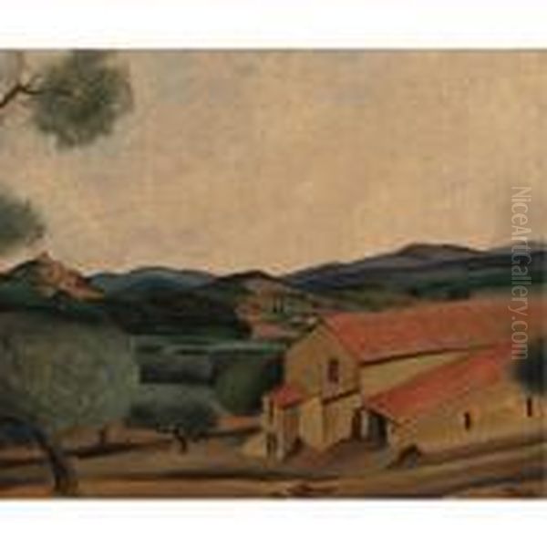 Une Ferme En Provence Oil Painting by Andre Derain