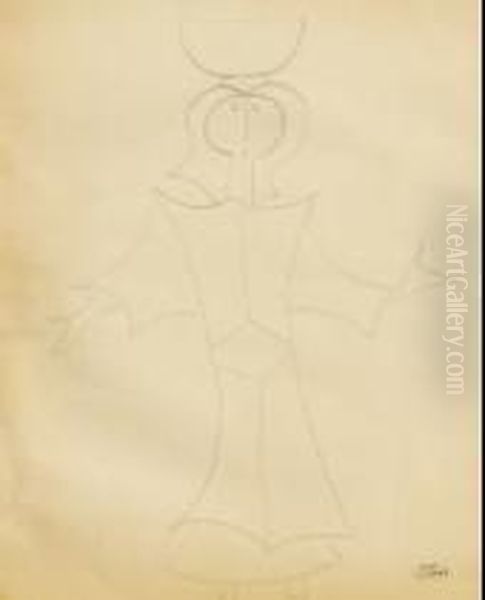 Porteuse D'eau Oil Painting by Andre Derain