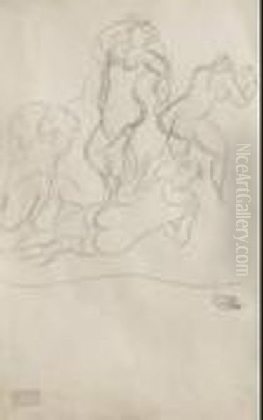 Baigneuses Oil Painting by Andre Derain