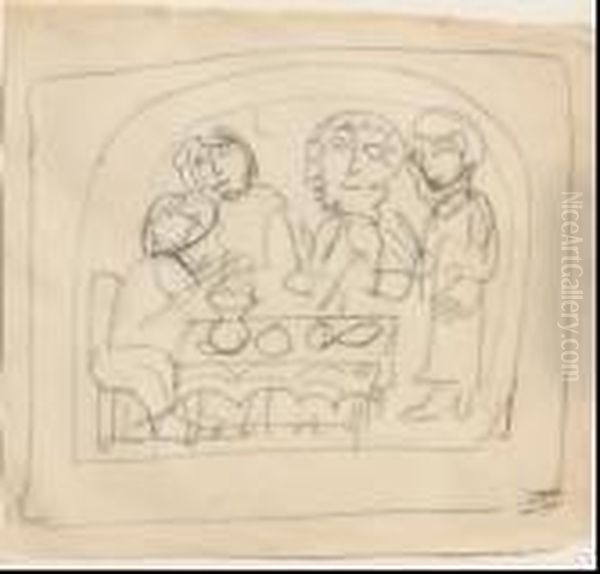 Le Repas Oil Painting by Andre Derain