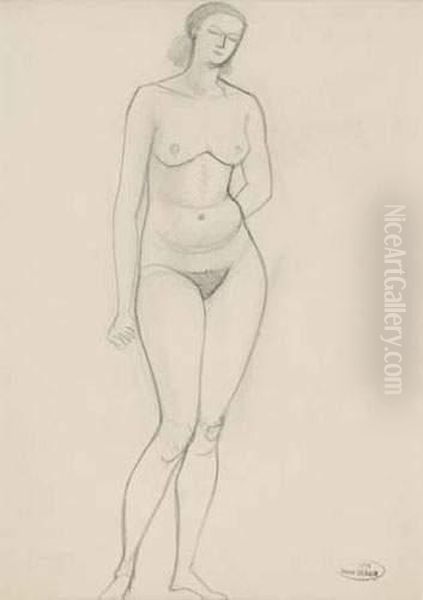 Modele De Face Oil Painting by Andre Derain