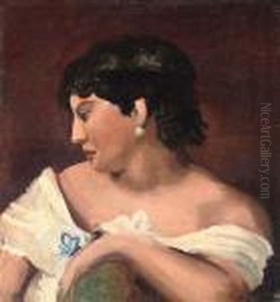 Buste De Femme Ou 'l'italienne' Oil Painting by Andre Derain