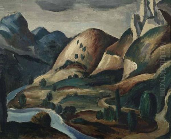 La Vallee Du Lot. 1913 Oil Painting by Andre Derain