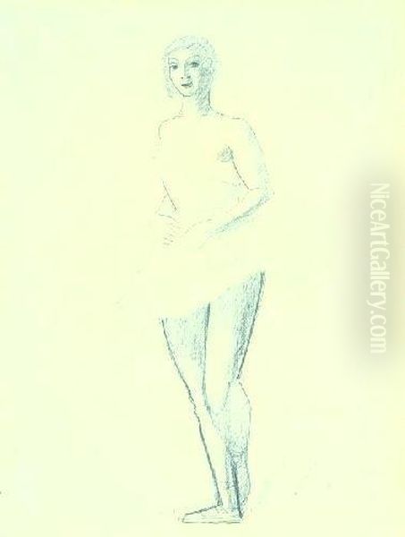 Garches Danseuse Oil Painting by Andre Derain