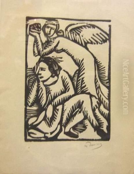 Les OEuvres Burlesques Et Mystiques De Frere Matorel Mort Au Couvent Oil Painting by Andre Derain