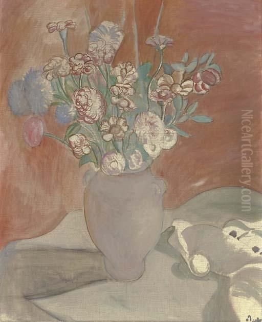 Nature Morte Aux Fleurs Oil Painting by Andre Derain