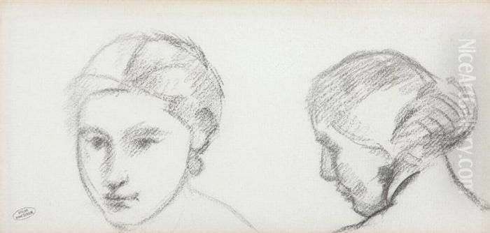 Two Heads Oil Painting by Andre Derain