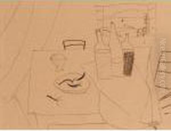 Interieur Oil Painting by Andre Derain