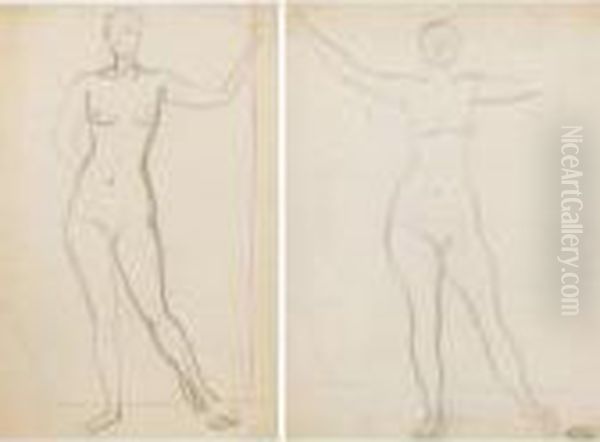 (ii) Femme Nue De Dos Oil Painting by Andre Derain