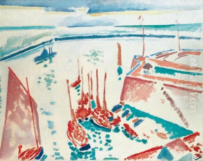 Entree Du Port A Port-vendres Oil Painting by Andre Derain