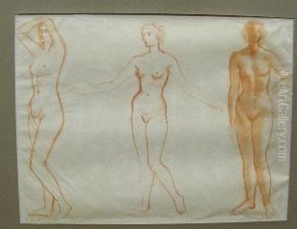 Studio Di Tre Figure femminili Oil Painting by Andre Derain