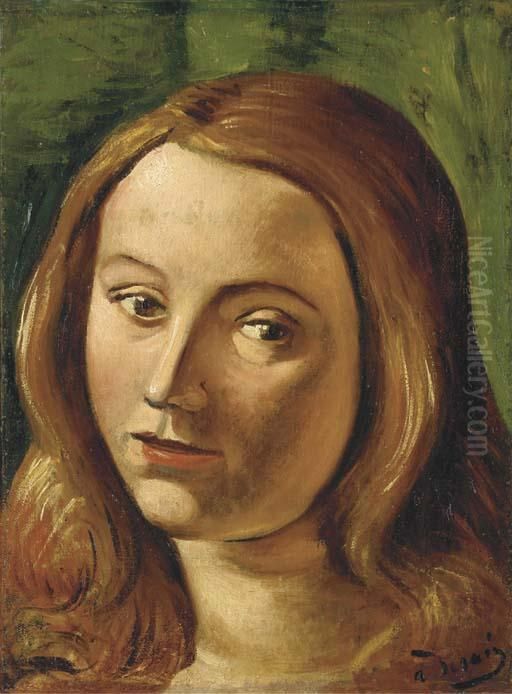 Tete De Jeune Femme Oil Painting by Andre Derain