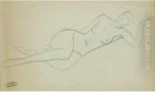  Modele Assoupi  Oil Painting by Andre Derain