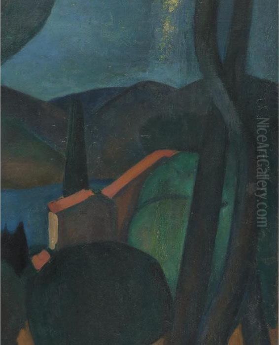 Paysage Aux Martigues Oil Painting by Andre Derain