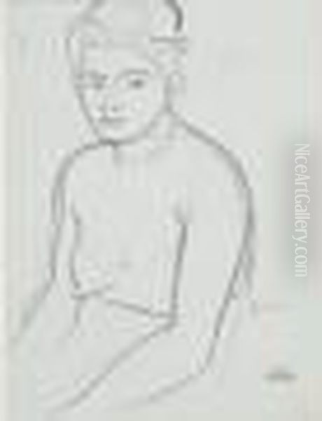  Le Modele Aux Epaules Denudees-danseuse  Oil Painting by Andre Derain