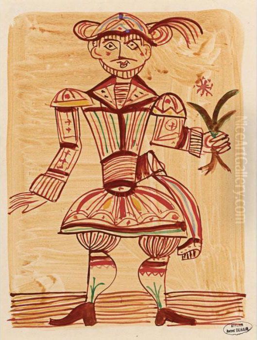 Garcon A La Fleur Oil Painting by Andre Derain