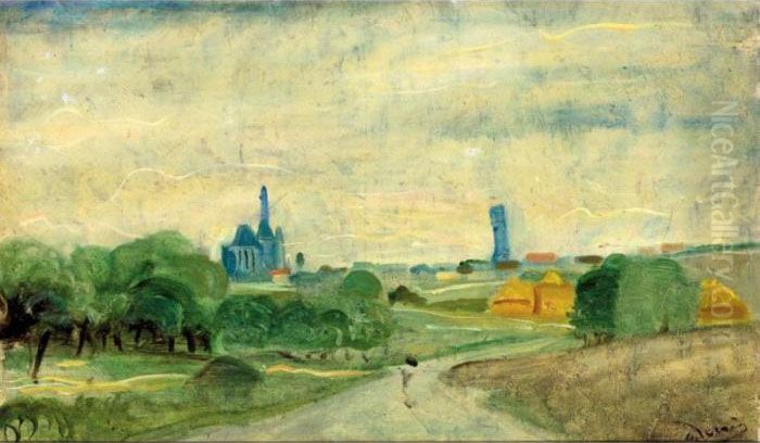 Paysage D'ile De France Oil Painting by Andre Derain