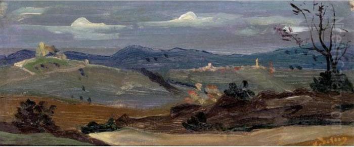 Paysage Pres D'eygalieres Oil Painting by Andre Derain