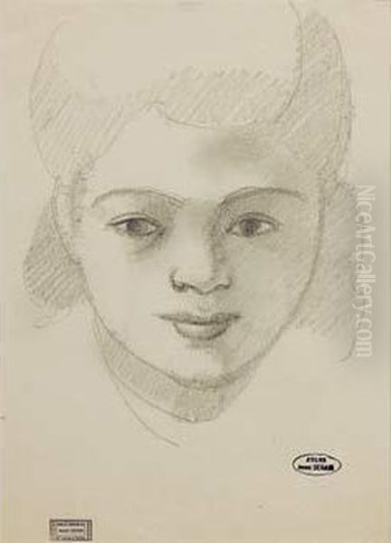 Portrait De Femme Oil Painting by Andre Derain