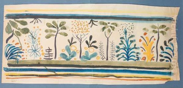 Etude De Fresque Oil Painting by Andre Derain