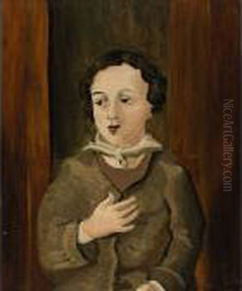 La Fillette Au Foulard Oil Painting by Andre Derain