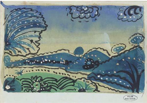 Paysage Oil Painting by Andre Derain