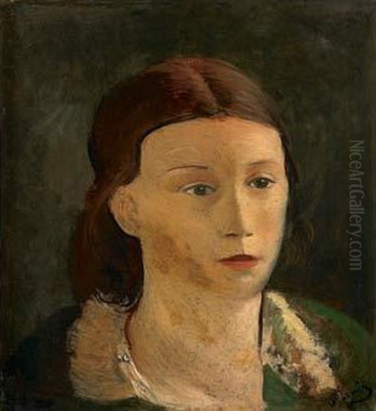 Tete De Femme, Circa 1928 Oil Painting by Andre Derain