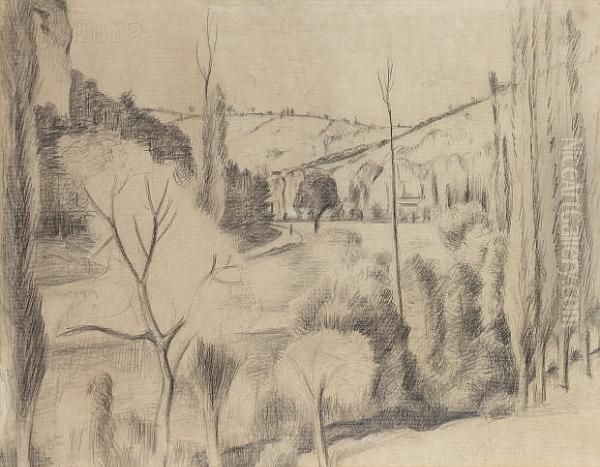 Les Bords Du Lot Oil Painting by Andre Derain