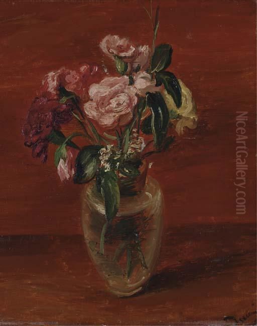 Vase De Fleurs Oil Painting by Andre Derain
