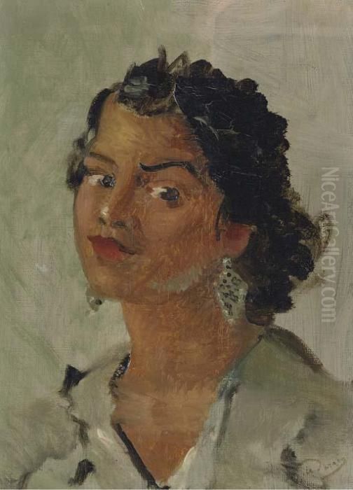 Tete Martiniquaise Oil Painting by Andre Derain