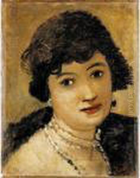 Portrait De Femme Au Collier Oil Painting by Andre Derain