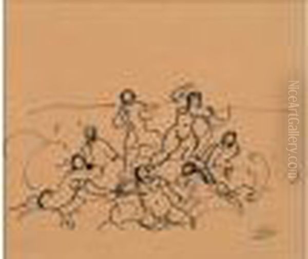 Baigneuses Oil Painting by Andre Derain