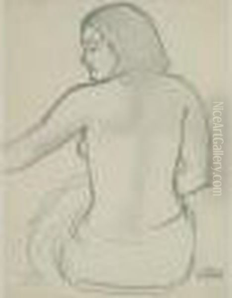 Baigneuse Tournee Oil Painting by Andre Derain